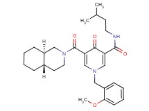 1-(2-methoxybenzyl)-N-(3-methylbutyl)-5-[(4aS*,8aR*)-octahydro-2(1H)-isoquinolinylcarbonyl]-4-oxo-1,4-dihydro-3-pyridinecarboxamide