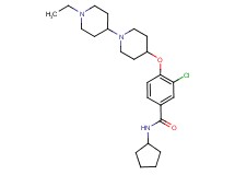 3-chloro-N-cyclopentyl-4-[(1'-ethyl-1,4'-bipiperidin-4-yl)oxy]benzamide