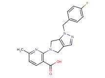 2-[1-(4-fluorobenzyl)-4,6-dihydropyrrolo[3,4-c]pyrazol-5(1H)-yl]-6-methylnicotinic acid