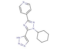 4-[1-cyclohexyl-5-(1H-1,2,3-triazol-5-yl)-1H-1,2,4-triazol-3-yl]pyridine