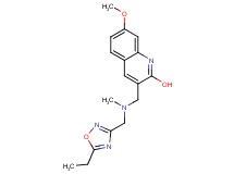 3-{[[(5-ethyl-1,2,4-oxadiazol-3-yl)methyl](methyl)amino]methyl}-7-methoxy-2-quinolinol
