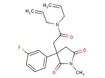 N,N-diallyl-2-[3-(3-fluorophenyl)-1-methyl-2,5-dioxo-3-pyrrolidinyl]acetamide