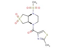 (4aR*,7aS*)-1-(methylsulfonyl)-4-[(2-methyl-1,3-thiazol-4-yl)carbonyl]octahydrothieno[3,4-b]pyrazine 6,6-dioxide