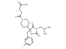 5-(3-fluorobenzyl)-3-isobutyl-5-[1-(4-oxopentanoyl)-4-piperidinyl]-2,4-imidazolidinedione