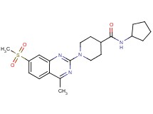 N-cyclopentyl-1-[4-methyl-7-(methylsulfonyl)-2-quinazolinyl]-4-piperidinecarboxamide