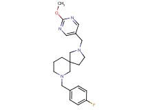 7-(4-fluorobenzyl)-2-[(2-methoxy-5-pyrimidinyl)methyl]-2,7-diazaspiro[4.5]decane
