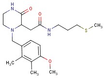 2-[1-(4-methoxy-2,3-dimethylbenzyl)-3-oxo-2-piperazinyl]-N-[3-(methylthio)propyl]acetamide