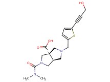 (3aS*,6aS*)-2-[(dimethylamino)carbonyl]-5-{[5-(3-hydroxyprop-1-yn-1-yl)-2-thienyl]methyl}hexahydropyrrolo[3,4-c]pyrrole-3a(1H)-carboxylic acid
