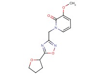 3-methoxy-1-{[5-(tetrahydrofuran-2-yl)-1,2,4-oxadiazol-3-yl]methyl}pyridin-2(1H)-one
