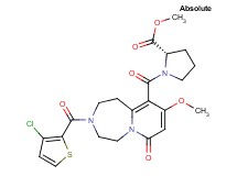 methyl 1-({3-[(3-chloro-2-thienyl)carbonyl]-9-methoxy-7-oxo-1,2,3,4,5,7-hexahydropyrido[1,2-d][1,4]diazepin-10-yl}carbonyl)-L-prolinate