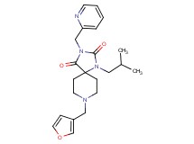 8-(3-furylmethyl)-1-isobutyl-3-(2-pyridinylmethyl)-1,3,8-triazaspiro[4.5]decane-2,4-dione