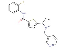 N-(2-fluorophenyl)-5-[1-(3-pyridinylmethyl)-2-pyrrolidinyl]-2-thiophenecarboxamide