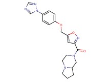 2-[(5-{[4-(1H-1,2,4-triazol-1-yl)phenoxy]methyl}-3-isoxazolyl)carbonyl]octahydropyrrolo[1,2-a]pyrazine