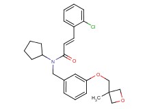 (2E)-3-(2-chlorophenyl)-N-cyclopentyl-N-{3-[(3-methyl-3-oxetanyl)methoxy]benzyl}acrylamide
