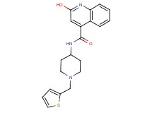 2-hydroxy-N-[1-(2-thienylmethyl)-4-piperidinyl]-4-quinolinecarboxamide