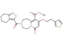 methyl 7-oxo-3-(4,5,6,7-tetrahydro-2,1-benzisoxazol-3-ylcarbonyl)-9-[2-(3-thienyl)ethoxy]-1,2,3,4,5,7-hexahydropyrido[1,2-d][1,4]diazepine-10-carboxylate