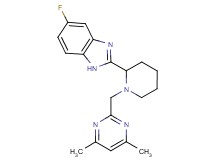 2-{1-[(4,6-dimethyl-2-pyrimidinyl)methyl]-2-piperidinyl}-5-fluoro-1H-benzimidazole