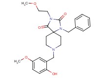 1-benzyl-8-(2-hydroxy-5-methoxybenzyl)-3-(2-methoxyethyl)-1,3,8-triazaspiro[4.5]decane-2,4-dione