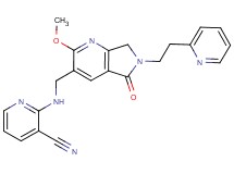 2-({[2-methoxy-5-oxo-6-(2-pyridin-2-ylethyl)-6,7-dihydro-5H-pyrrolo[3,4-b]pyridin-3-yl]methyl}amino)nicotinonitrile