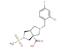 (3aR*,6aR*)-2-(2-chloro-4-fluorobenzyl)-5-(methylsulfonyl)hexahydropyrrolo[3,4-c]pyrrole-3a(1H)-carboxylic acid