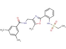 N-[(2-{2-[(ethylsulfonyl)amino]phenyl}-5-methyl-1,3-oxazol-4-yl)methyl]-3,5-dimethylbenzamide