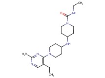 N-ethyl-4-{[1-(5-ethyl-2-methylpyrimidin-4-yl)piperidin-4-yl]amino}piperidine-1-carboxamide