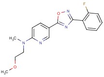 5-[3-(2-fluorophenyl)-1,2,4-oxadiazol-5-yl]-N-(2-methoxyethyl)-N-methyl-2-pyridinamine