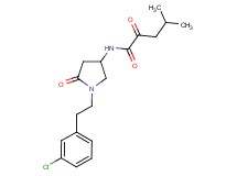 N-{1-[2-(3-chlorophenyl)ethyl]-5-oxo-3-pyrrolidinyl}-4-methyl-2-oxopentanamide