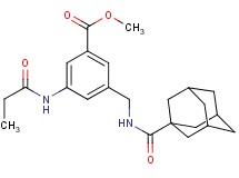 methyl 3-{[(1-adamantylcarbonyl)amino]methyl}-5-(propionylamino)benzoate