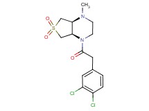 (4aS*,7aR*)-1-[(3,4-dichlorophenyl)acetyl]-4-methyloctahydrothieno[3,4-b]pyrazine 6,6-dioxide