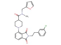 1-{2-[2-(3-chlorophenyl)ethyl]-1,3-dioxo-2,3-dihydro-1H-isoindol-4-yl}-N-(2-furylmethyl)-N-methyl-4-piperidinecarboxamide