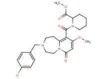 methyl 1-{[3-(4-chlorobenzyl)-9-methoxy-7-oxo-1,2,3,4,5,7-hexahydropyrido[1,2-d][1,4]diazepin-10-yl]carbonyl}-2-piperidinecarboxylate