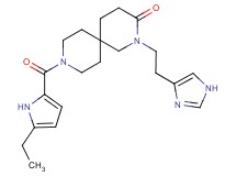 9-[(5-ethyl-1H-pyrrol-2-yl)carbonyl]-2-[2-(1H-imidazol-4-yl)ethyl]-2,9-diazaspiro[5.5]undecan-3-one