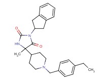 3-(2,3-dihydro-1H-inden-2-yl)-5-[1-(4-ethylbenzyl)-4-piperidinyl]-5-methyl-2,4-imidazolidinedione
