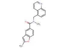 N,2-dimethyl-N-(5-quinolinylmethyl)-1-benzofuran-5-carboxamide