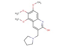 5,6,7-trimethoxy-3-(1-pyrrolidinylmethyl)-2-quinolinol