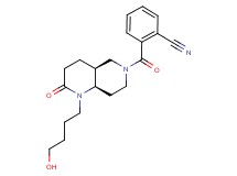 2-{[(4aS*,8aR*)-1-(4-hydroxybutyl)-2-oxooctahydro-1,6-naphthyridin-6(2H)-yl]carbonyl}benzonitrile