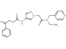 N-(1-{2-[ethyl(4-pyridinylmethyl)amino]-2-oxoethyl}-1H-pyrazol-4-yl)-4-oxo-4-phenylbutanamide