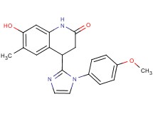 7-hydroxy-4-[1-(4-methoxyphenyl)-1H-imidazol-2-yl]-6-methyl-3,4-dihydroquinolin-2(1H)-one