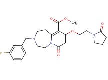 methyl 3-(3-fluorobenzyl)-7-oxo-9-[2-(2-oxo-1-pyrrolidinyl)ethoxy]-1,2,3,4,5,7-hexahydropyrido[1,2-d][1,4]diazepine-10-carboxylate
