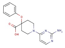 1-(2-aminopyrimidin-4-yl)-4-phenoxypiperidine-4-carboxylic acid