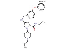 (4S)-N-ethyl-4-[(3-phenoxybenzyl)amino]-1-(1-propyl-4-piperidinyl)-L-prolinamide