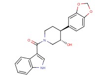 (3S*,4S*)-4-(1,3-benzodioxol-5-yl)-1-(1H-indol-3-ylcarbonyl)piperidin-3-ol