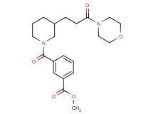 methyl 3-({3-[3-(4-morpholinyl)-3-oxopropyl]-1-piperidinyl}carbonyl)benzoate