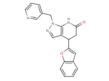 4-(1-benzofuran-2-yl)-1-(pyridin-3-ylmethyl)-1,4,5,7-tetrahydro-6H-pyrazolo[3,4-b]pyridin-6-one