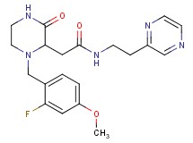 2-[1-(2-fluoro-4-methoxybenzyl)-3-oxo-2-piperazinyl]-N-[2-(2-pyrazinyl)ethyl]acetamide