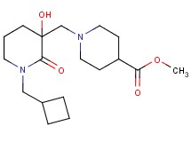 methyl 1-{[1-(cyclobutylmethyl)-3-hydroxy-2-oxo-3-piperidinyl]methyl}-4-piperidinecarboxylate