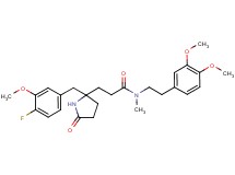 N-[2-(3,4-dimethoxyphenyl)ethyl]-3-[2-(4-fluoro-3-methoxybenzyl)-5-oxo-2-pyrrolidinyl]-N-methylpropanamide