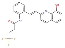 4,4,4-trifluoro-N-{2-[(E)-2-(8-hydroxyquinolin-2-yl)vinyl]phenyl}butanamide