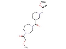 1-{[1-(2-furylmethyl)-3-piperidinyl]carbonyl}-4-(methoxyacetyl)-1,4-diazepane